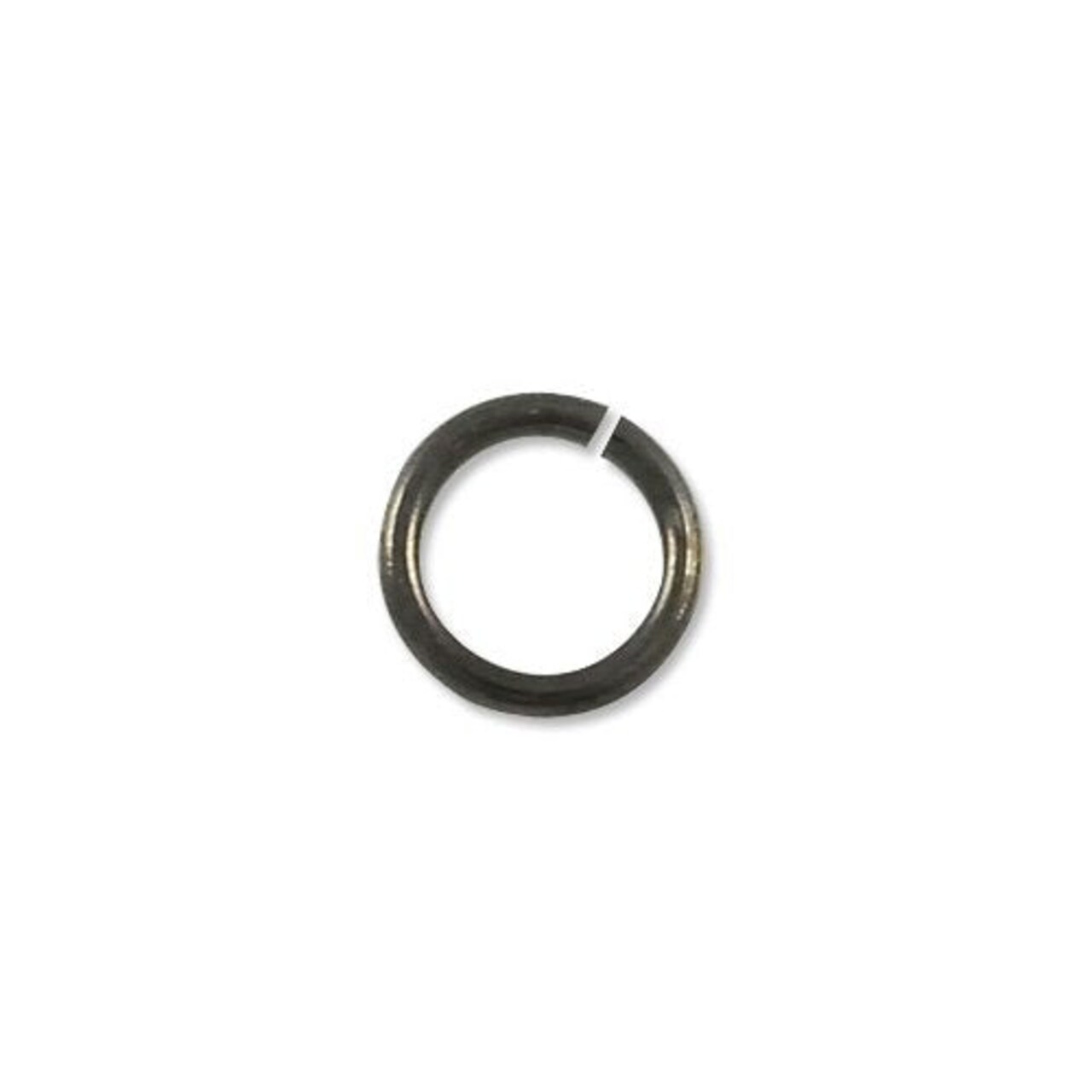 JewelrySupply Jump Ring - Open 6mm Gun Metal Plated (100-Pcs)
